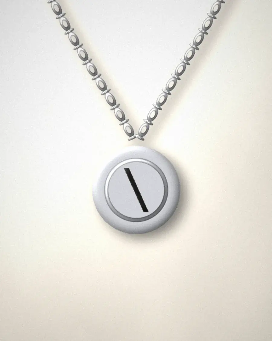 Compass Pendant, alternate view