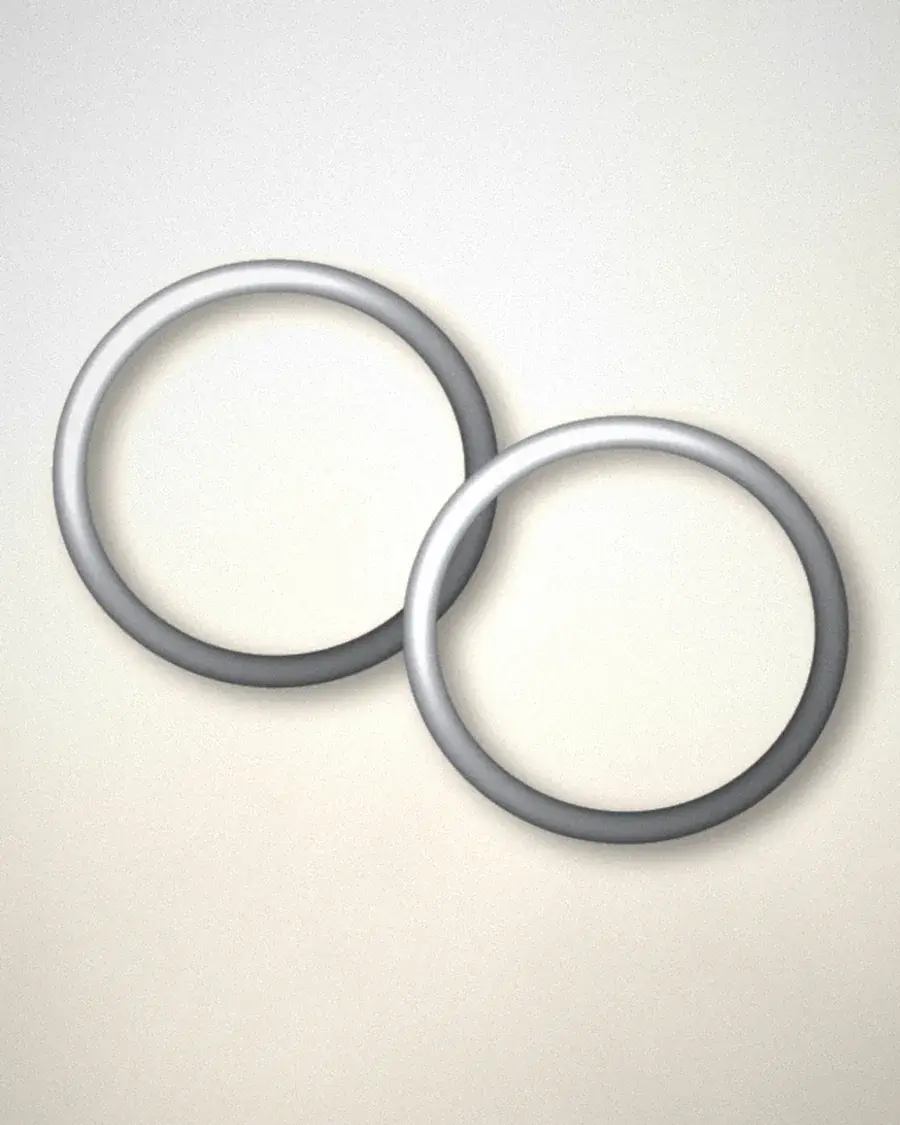 Minimal Hoop Earrings, alternate view