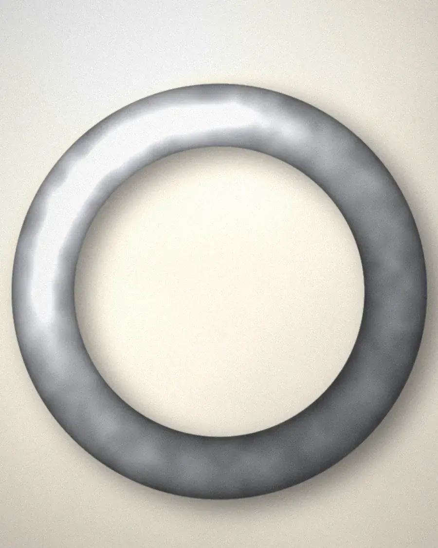 Textured Silver Ring, alternate view