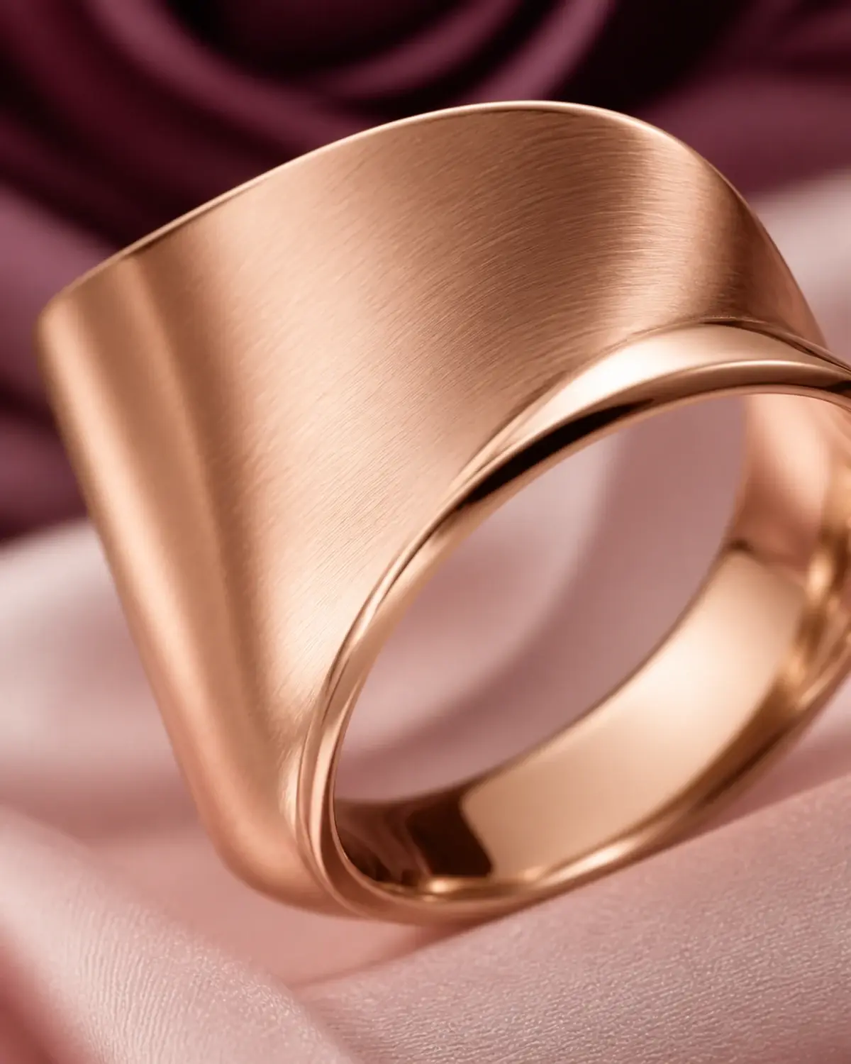 Close detail of a sculpted ring