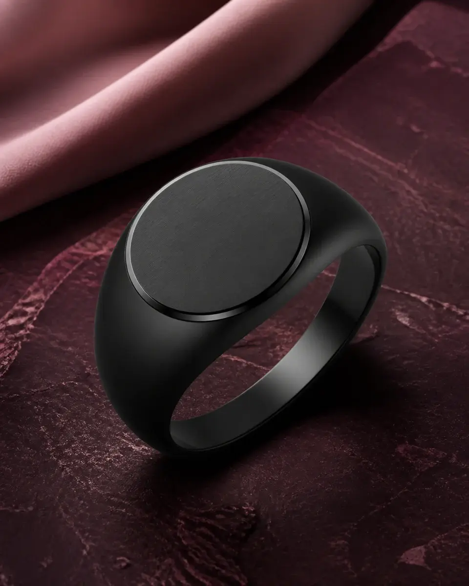Black Signet Ring