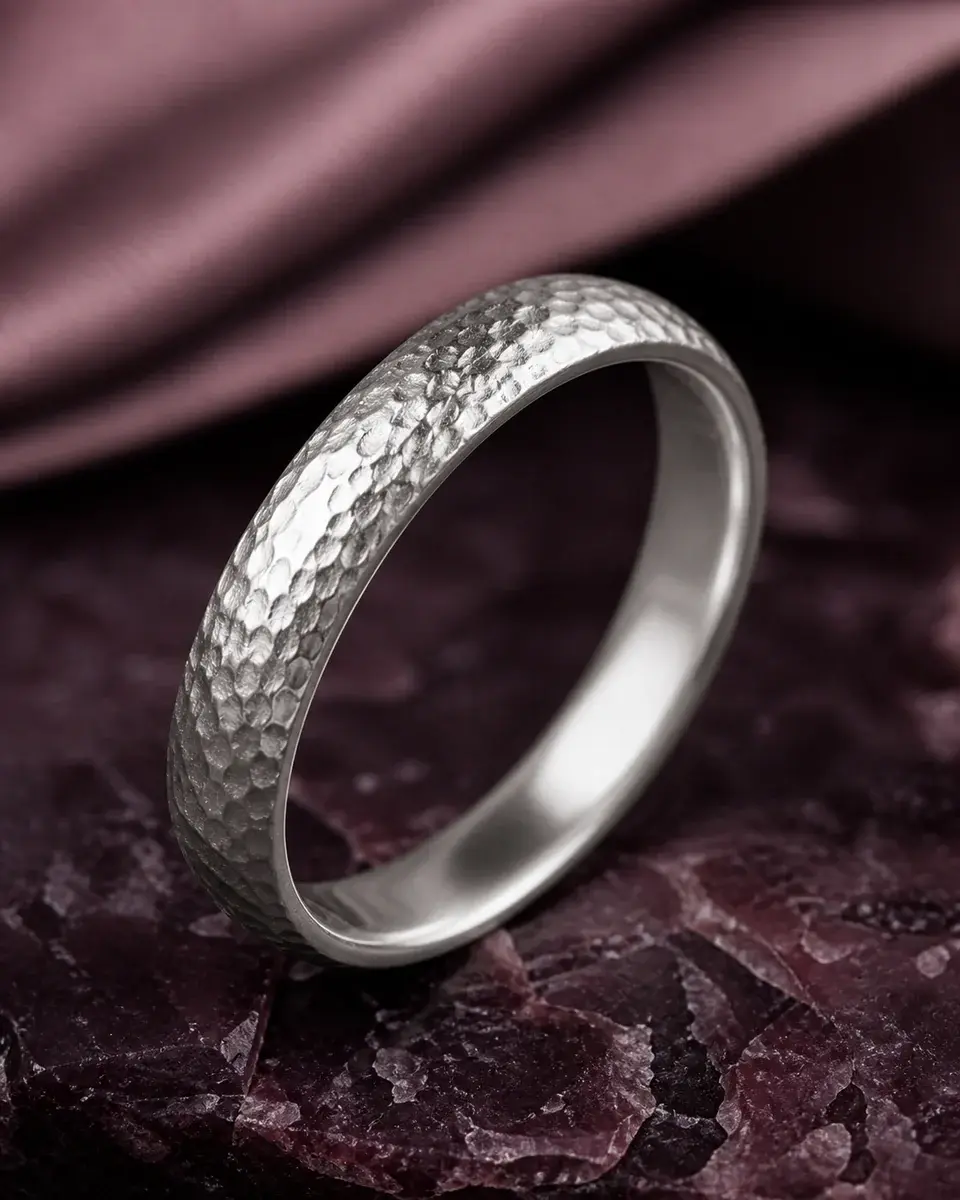 Textured Silver Ring